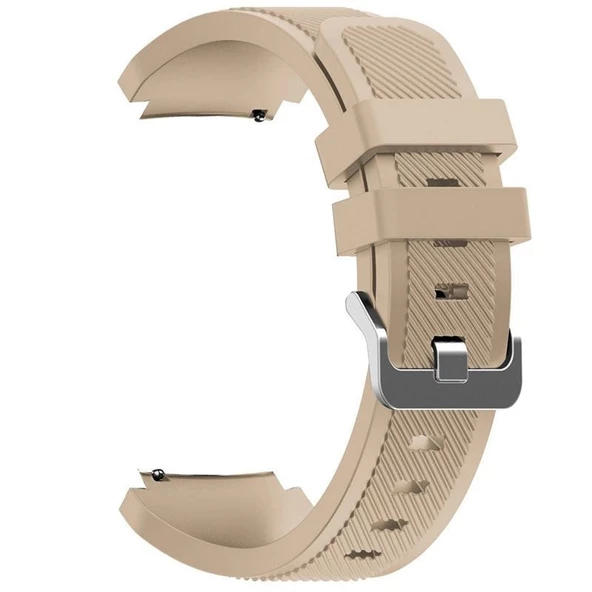 Gpack Amazfit GTR 3 Kordon Silikon Çizgili Kancalı