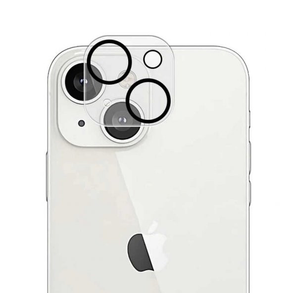 Gpack Apple iPhone 13 Mini Kamera Lens Koruyucu Cam Full Şeffaf