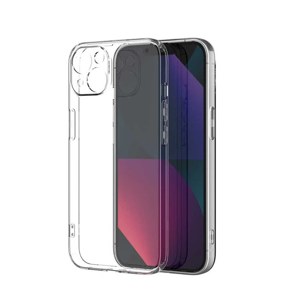 Gpack Apple iPhone 13 Mini Kılıf Süper Silikon Kamera KorumalıNano Glass