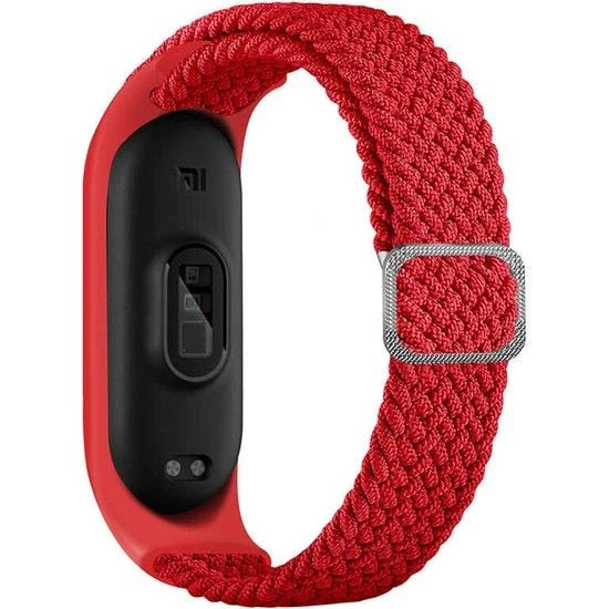Gpack Xiaomi Mi Band 4 Kordon CırtCırt Kumaş Ayarlanabilir Örgü Tasarım KRD 49 - 8