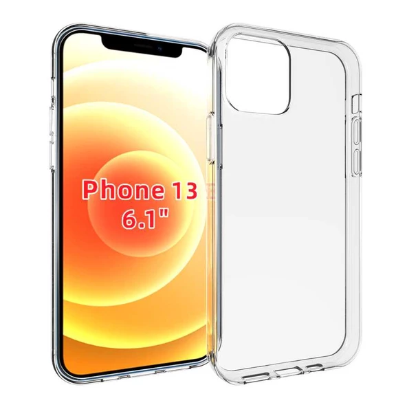 Gpack Apple iPhone 13 Kılıf Süper Silikon   Nano Glass