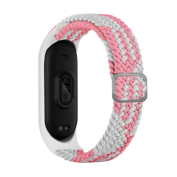 Gpack Xiaomi Mi Band 5 Kordon CırtCırt Kumaş Ayarlanabilir Örgü Tasarım KRD 49