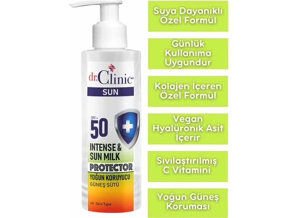 DR. CLİNİC YOĞUN KORUYUCU SPF 50+ GÜNEŞ SÜTÜ 150ML - 3