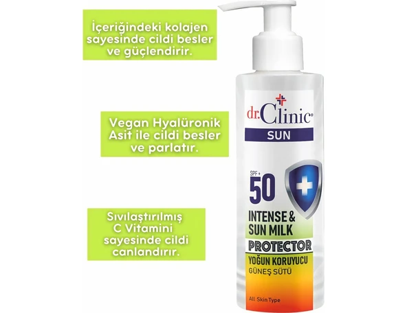 DR. CLİNİC YOĞUN KORUYUCU SPF 50+ GÜNEŞ SÜTÜ 150ML - 5