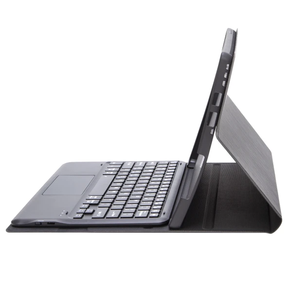 SF109-A Model Microsoft Surface Pro 4 5 6 7 Uyumlu Bluetooth Klavyeli Deri Kılıf Siyah - 5