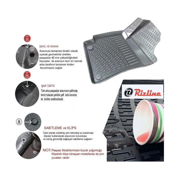 Ford Puma 3D Havuzlu Paspas 2019 Sonrası - 5