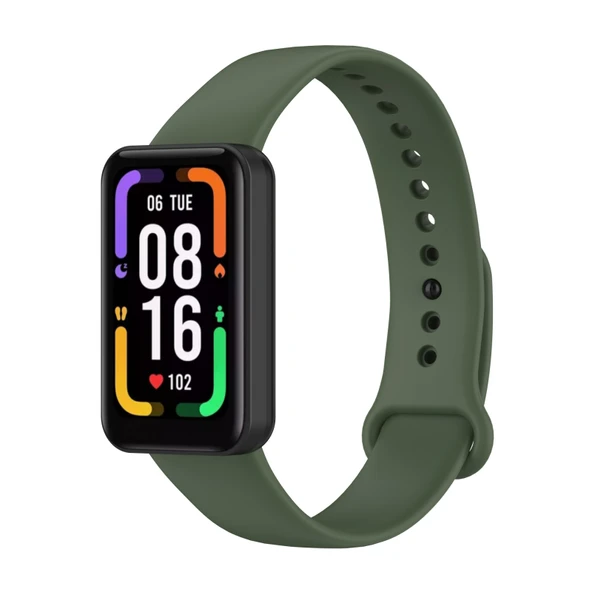 Xiaomi Redmi Smart Band Pro Silikon Saat Kayışı Koyu Yeşil - 4