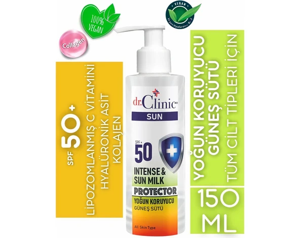 DR. CLİNİC YOĞUN KORUYUCU SPF 50+ GÜNEŞ SÜTÜ 150ML - 2
