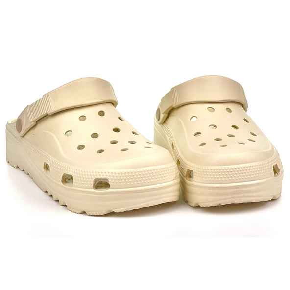 Erkek Bej Ortopedik Rahat Günlük Plaj Sandalet - Resim 3