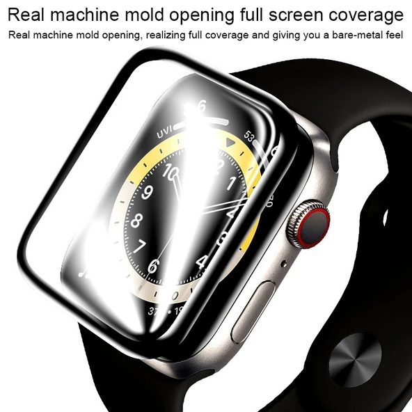 Apple Watch Serisi 3 2 1 Uyumlu 42mm Kavisli 3D Kompozit Yumuşak Film Ekran Koruyucu - 5