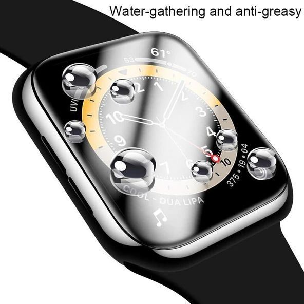 Apple Watch Series 7 45mm Kavisli 3D Kompozit Malzeme Yumuşak Ekran Koruyucu - 4