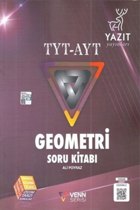 Yazıt Venn Serisi Yks Tyt Ayt Geometri Soru Kitabı