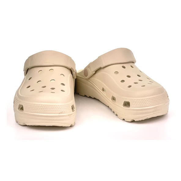 Erkek Bej Ortopedik Rahat Günlük Plaj Sandalet - Resim 4