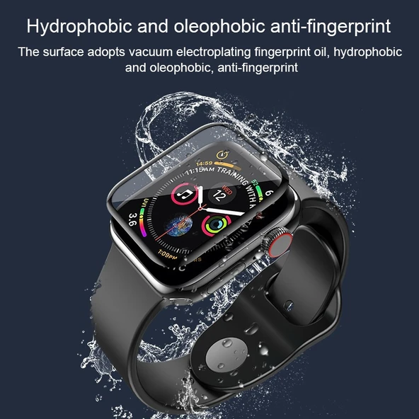 Apple Watch Serisi 3 2 1 Uyumlu 42mm Kavisli 3D Kompozit Yumuşak Film Ekran Koruyucu - 7
