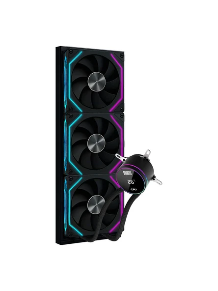 Dragos FrostBite ARGB Siyah 360 mm İşlemci Sıvı Soğutucu - 3