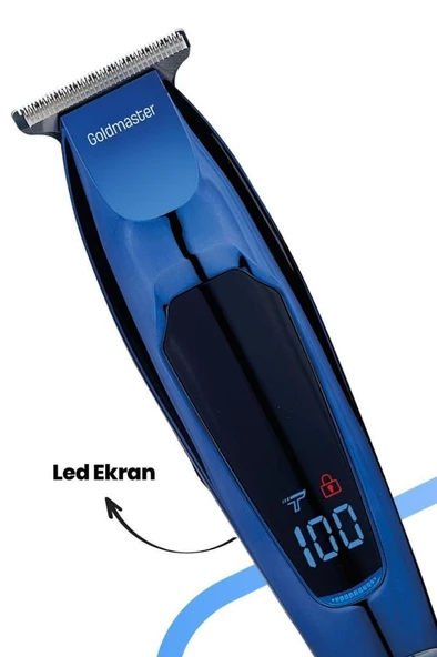 GoldMaster Hero Led Ekranlı Paslanmaz Çelik Başlıklı Saç Sakal Şekillendirme Makinesi Gm8169 - 4