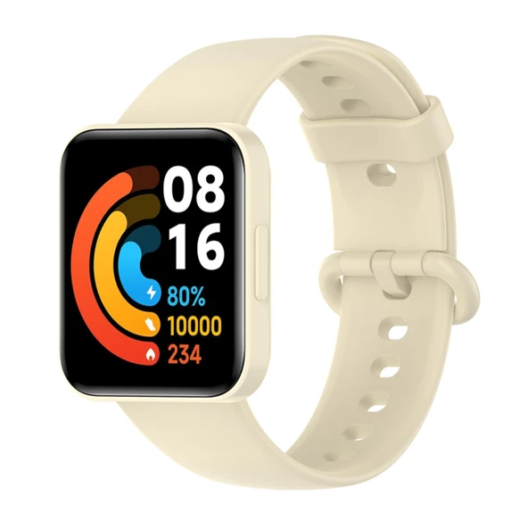 Xiaomi Redmi Watch 2 Silikon Kordon Fildişi Beyaz - 4