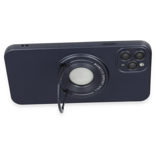 İPhone 12 Pro Max Uyumlu Standlı Magneticsafe Luta Kılıf - 8