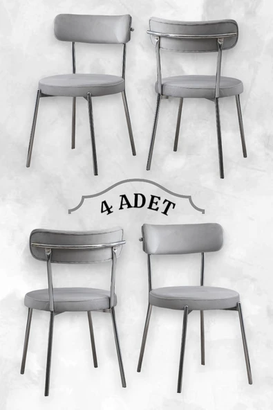 TEDİ NİKEL SANDALYE (4 ADET) - 4