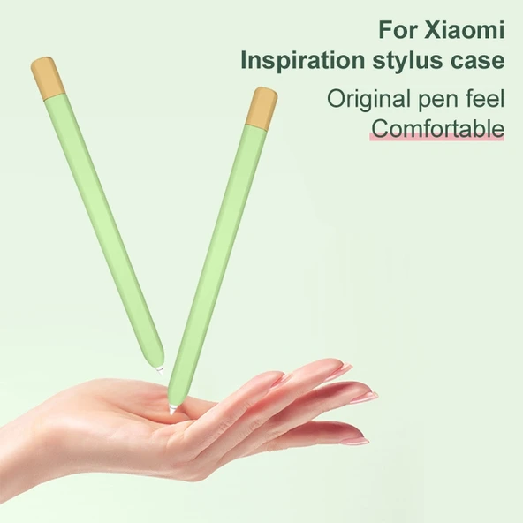 Xiaomi Uyumlu Stylus Kalem Koruyucu Kılıf Sarı Yeşil Kontrast Renk - 4