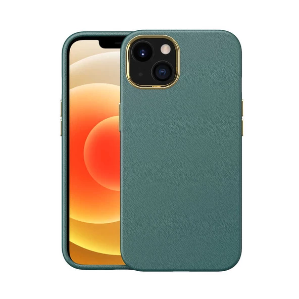 Apple iPhone 13 Mini Kılıf Zore Natura Suni Deri Kılıf - 4