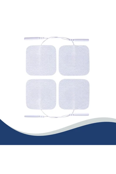 APS Tens Pedi Kablolu 5*5 cm 4'lü Paket Tens Pedi Tüm Tens Cihazlarına Uyumlu Yüksek Kalite