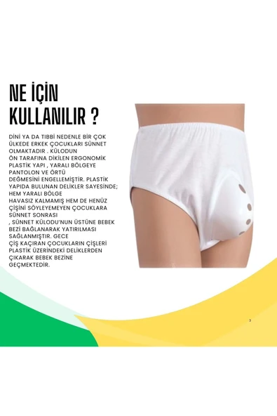 APLUSSAĞLIK Sünnet Külodu Cerrahi Müdahale Sonrası Koruyucu Yüksek Kalite Sünnet Külot - 2