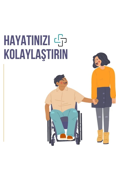 APS Standart Kromajlı Hasta Taşıma Sandalyesi Yüksek Kalite Deri Döşeme - 6