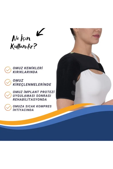 APS Omuzluk Kırık Sonrası Omuz Tespit Bandajı Yüksek Kalite Kumaş - 2