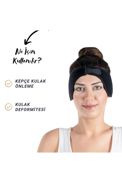 APS Kepçe Kulak Bandı Çift Taraflı Yüksek Kalite Kumaş Kulak Bandı - 2