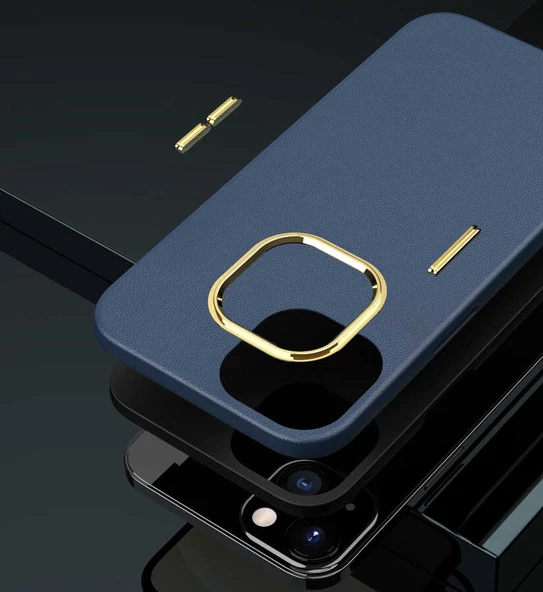 Apple iPhone 13 Mini Kılıf Zore Natura Suni Deri Kılıf - 11