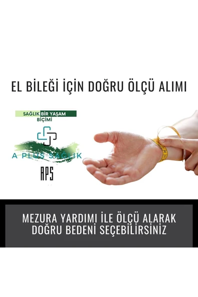 APS El Bilek Ateli Yüksek Kaliteli Fileli Kumaş Çift Taraflı Çelik Destekli Statik El Bilek Ateli - 4