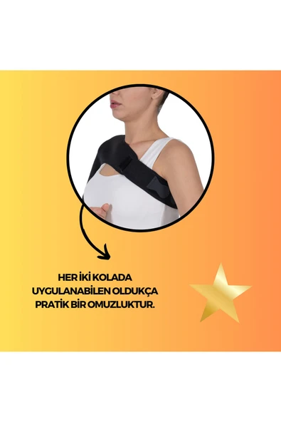 APS Omuzluk Kırık Sonrası Omuz Tespit Bandajı Yüksek Kalite Kumaş - 3
