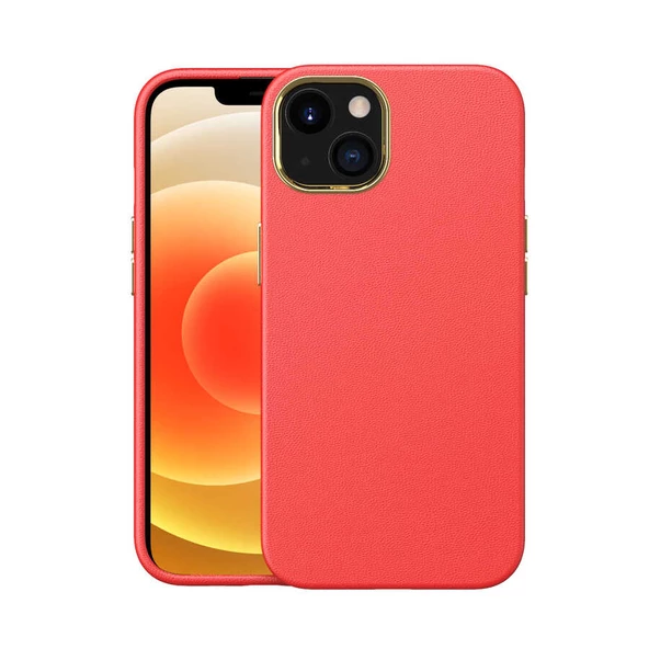 Apple iPhone 13 Mini Kılıf Zore Natura Suni Deri Kılıf - 3