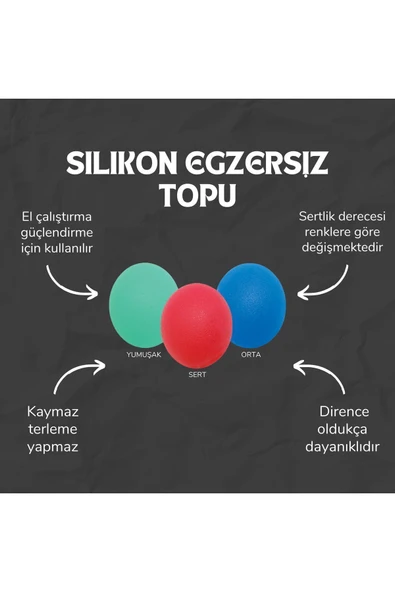 APS Silikon El Egzersiz Topu Stres Topu Fizik Tedavi El Çalıştırma Güçlendirme Yüksek Kalite - 2