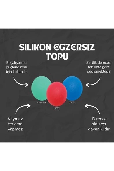 APS Silikon El Egzersiz Topu Stres Topu Fizik Tedavi El Çalıştırma Güçlendirme Yüksek Kalite - 2