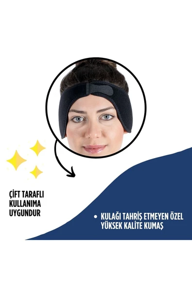 APS Kepçe Kulak Bandı Çift Taraflı Yüksek Kalite Kumaş Kulak Bandı - 3
