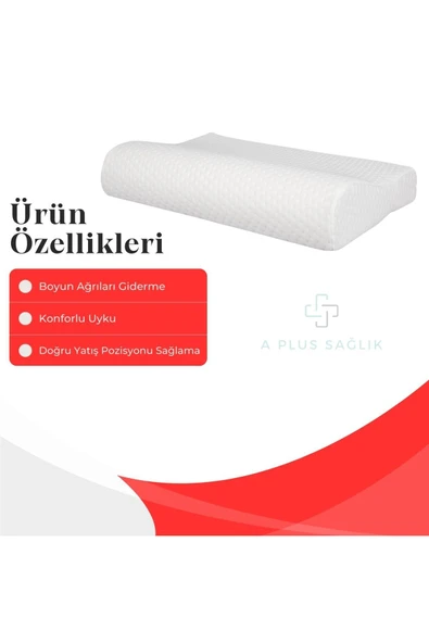APLUSSAĞLIK Ortopedik Visco Yastık Boyun Ağrılarına Yardımcı Omurga Dostu Yüksek Kalite Visco Yastık - 2