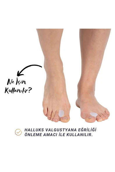 APS Silikon Parmak Arası Makara Halluks Valgus Yüksek Kalite - 2