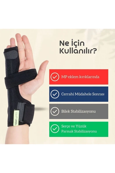 APS Boksör Kırığı Ateli Serçe ve Yüzük Parmak Ateli Yüksek Kalite Boksör Kırığı Ateli Sol El - 3