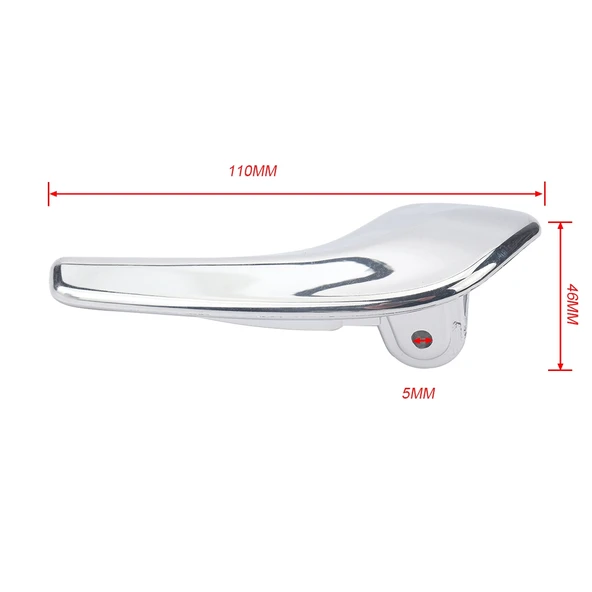 Vauxhall Corsa D MK3 Sağ Kapı İç Açma Kolu A5734-02 Gri ABS Krom Kaplama - 5