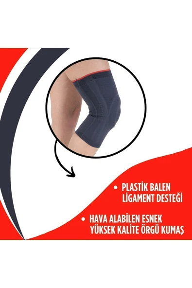 APS Örme Fleksible Balenli Patella ve Ligament Destekli Dizlik Balenli Dizlik Yüksek Kalite - 3