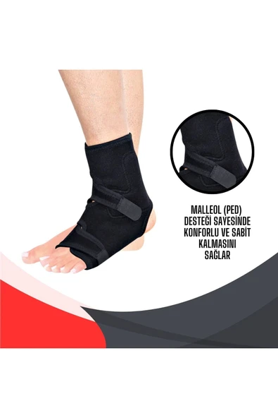 APLUSSAĞLIK Ped Destekli Ayak Bilekliği Yüksek Kalite Standart Malleol Destekli Ayak Bilekliği - 3