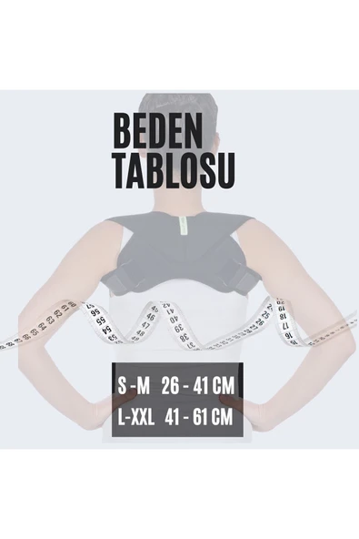 APS Lux Klavikula Bandajı Dik Duruş Bandajı Kaliteli Kamburluk Giderici Sportif Bandaj - 4