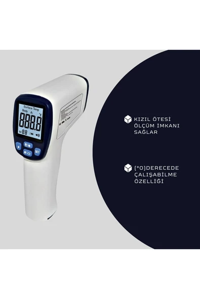 APS Temassız Ateş Ölçer Kızıl Ötesi Ateş Ölçer FDA Onaylı Çocuk Yetişkin - 4