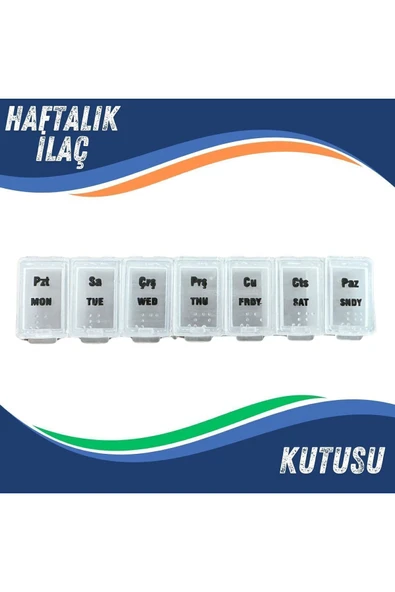 APS İlaç Saklama Kutusu Haftalık İlaç Saklama Kutusu Yüksek Kalite Plastik Kutu