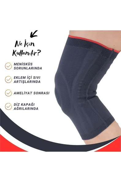 APS Örme Fleksible Balenli Patella ve Ligament Destekli Dizlik Balenli Dizlik Yüksek Kalite - 2