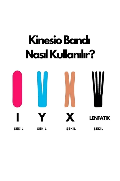 APS Ağrı Bandı Bel Diz Omuz Boyun Sırt Bacak Ağrı Bandı Yüksek Kalite Kinezyo Bant - 4