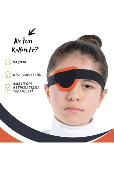 APS Çocuk Korsan Göz Bandı Şaşılık Bandı Göz Tembelliği Bandı - 2