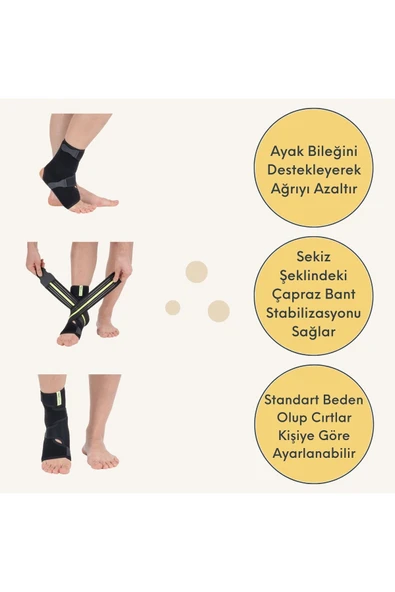 APLUSSAĞLIK Ayak Bilekliği Sekiz Bandajlı Ayak Bilekliği Yaralanma Ayak Bilekliği Yüksek Kalite - 4